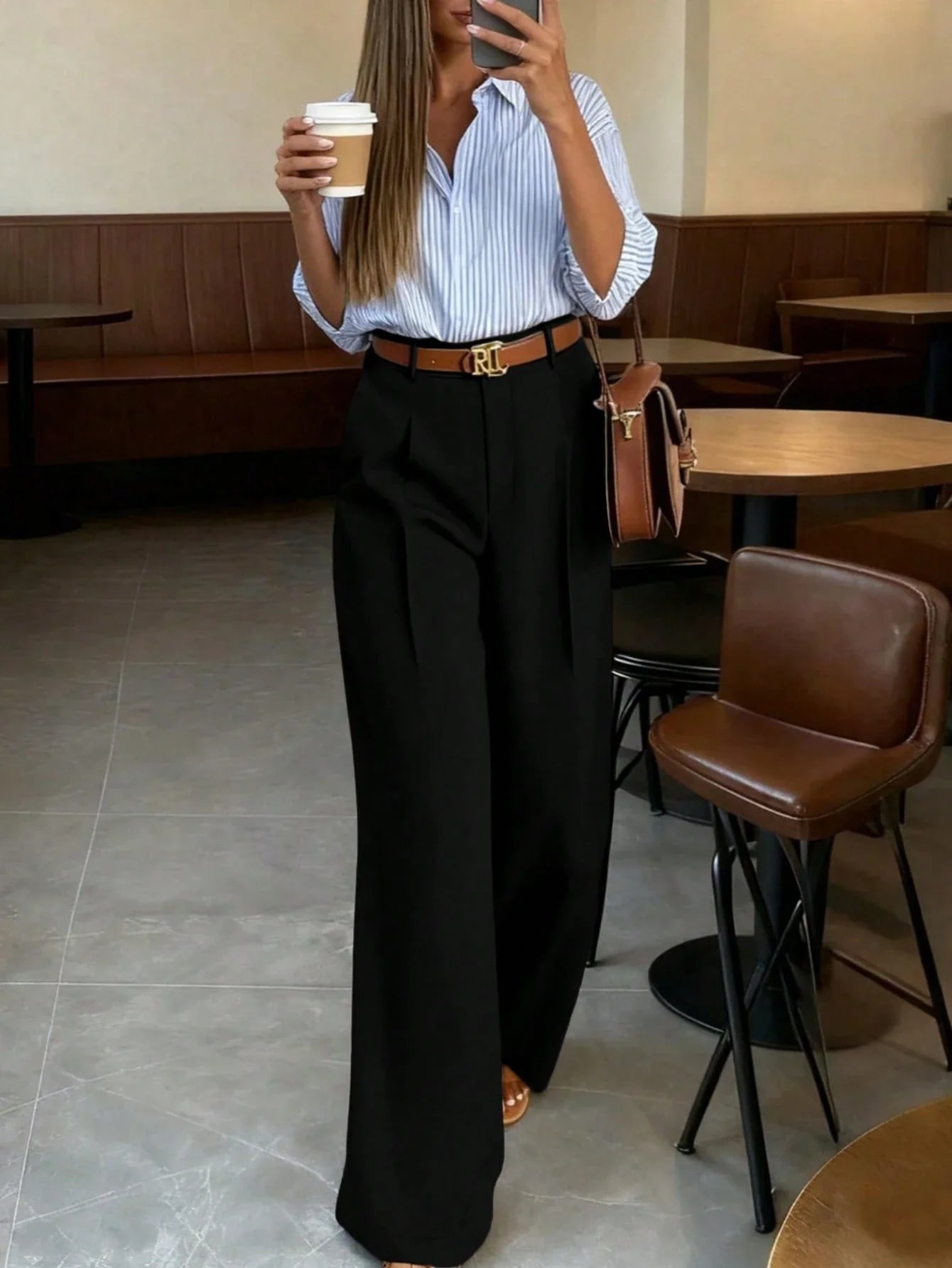 Nordave™ High-Waist Wide Pants