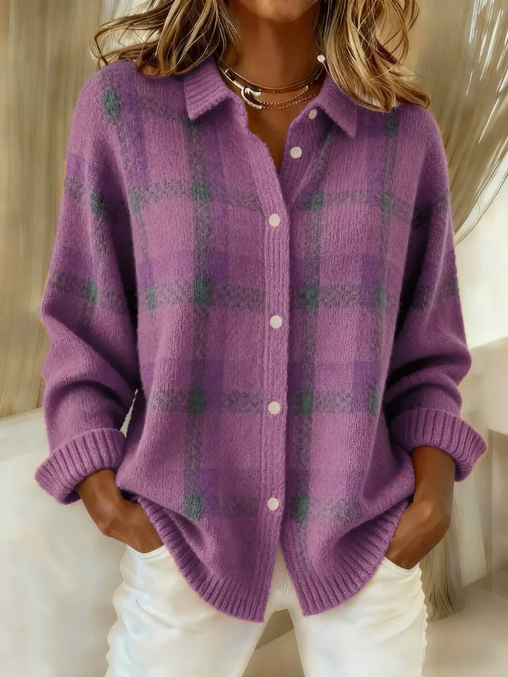 Nordave™ Victoria Retro Check Contrast Sweater