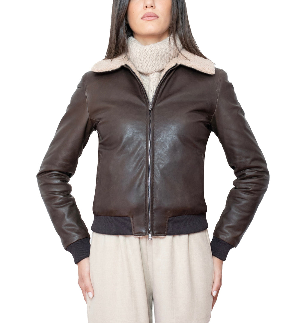 Nordave™ Brown Leather Jacket