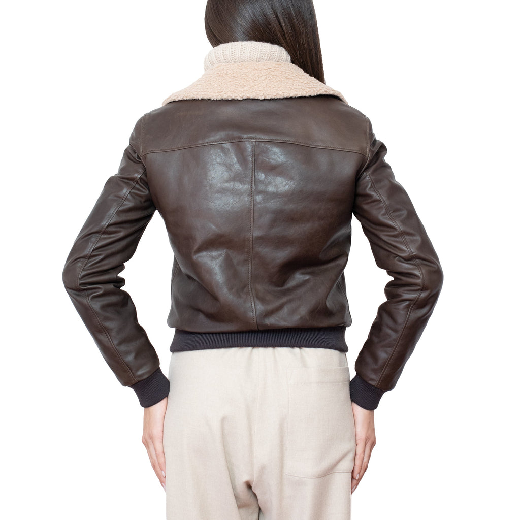 Nordave™ Brown Leather Jacket