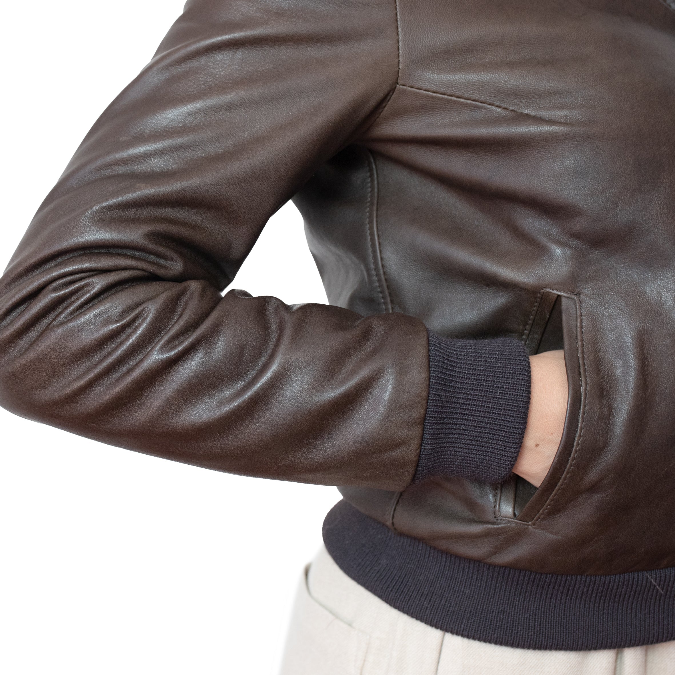 Nordave™ Brown Leather Jacket