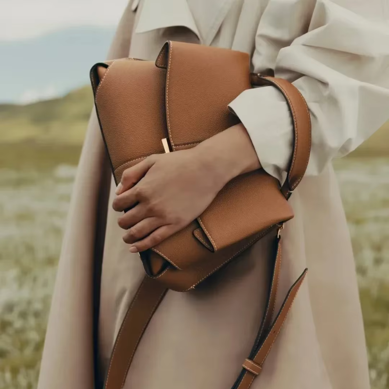 Nordave™ Ava Pleated Leather Tote