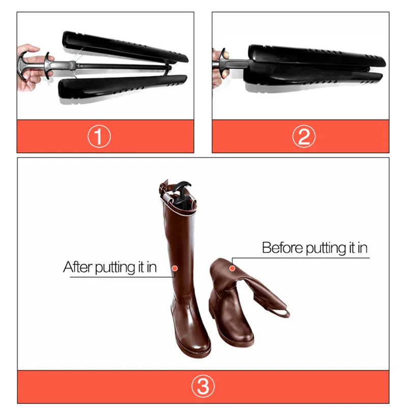 Nordave™ Boot Support Set – Black Long Boot Shapers (2 Pieces)