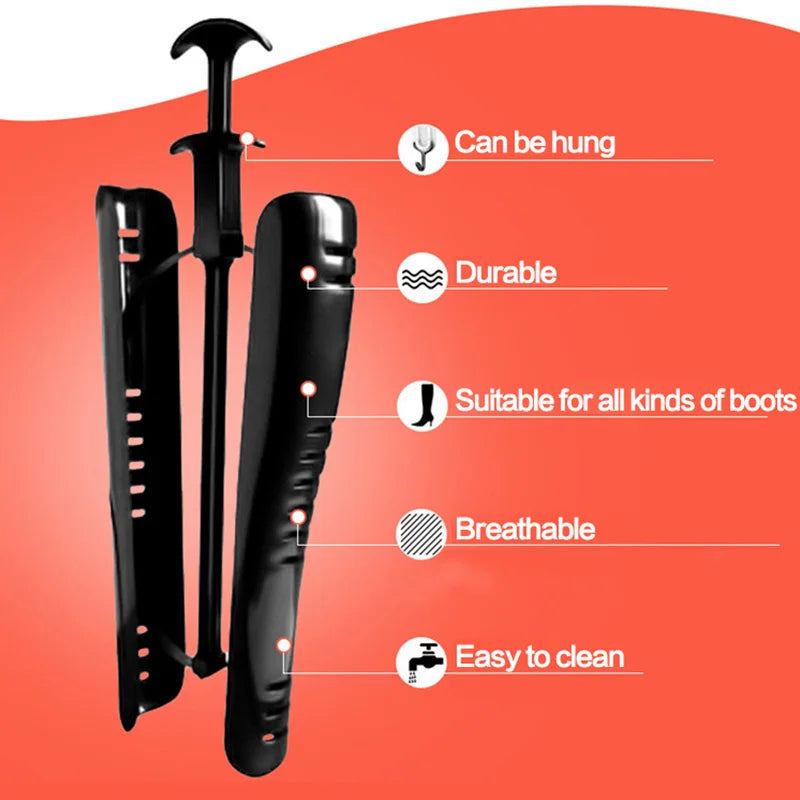 Nordave™ Boot Support Set – Black Long Boot Shapers (2 Pieces)