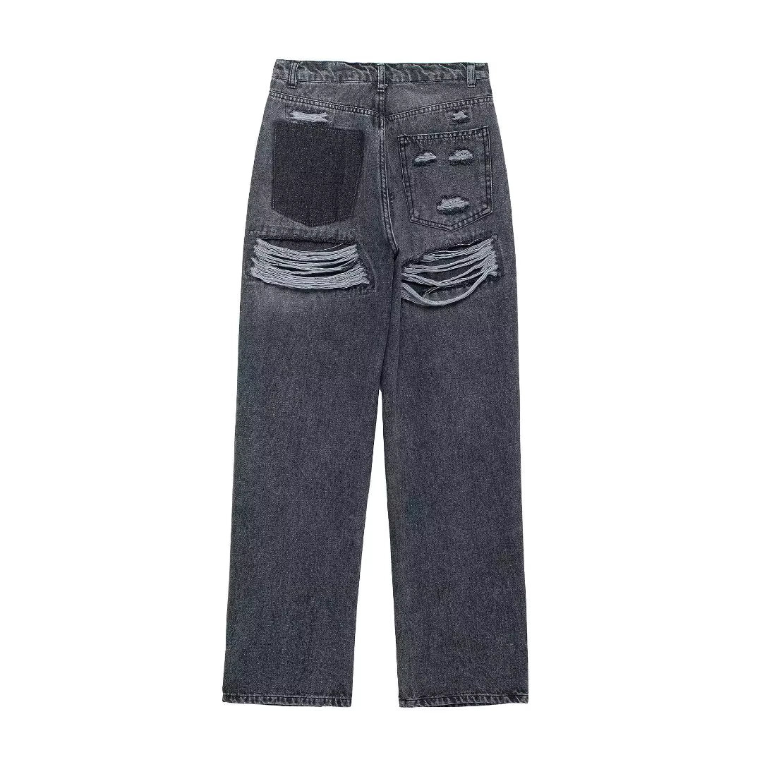 Nordave™ Liv Vintage Patchwork Jeans