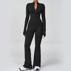 Nordave™ Zip-Up Flare Jumpsuit