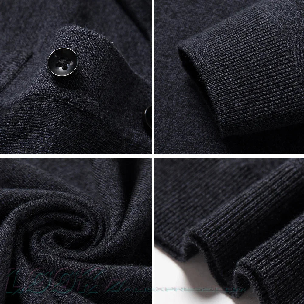 Nordave™ Wool-Blend Polo Sweater