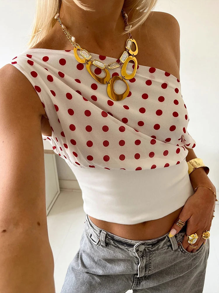 Nordave™ Maja Off-Shoulder Polka Dot Top