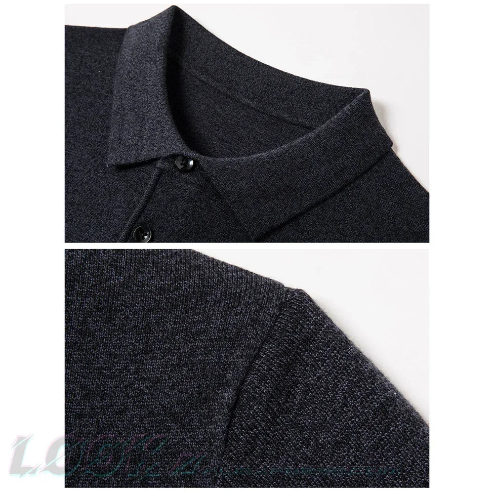 Nordave™ Wool-Blend Polo Sweater