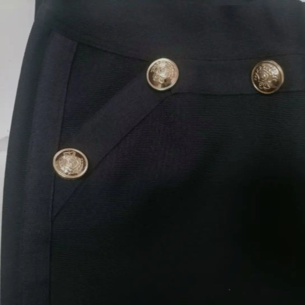 Nordave™ Aria Gold Button Flared Trousers
