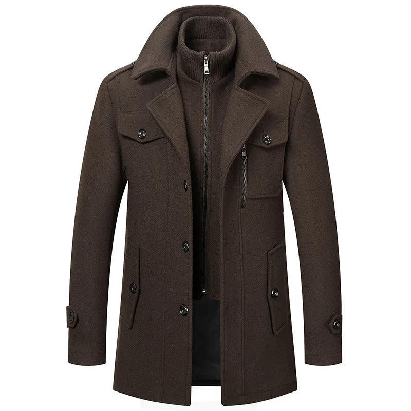 Nordave™ Double-Collar Trench Coat