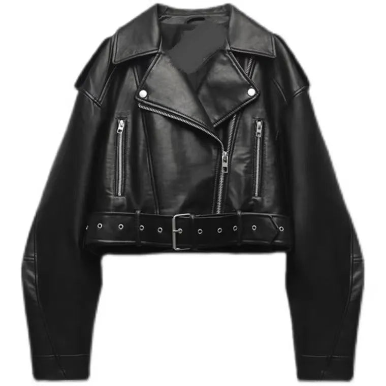 Nordave™ Vintage Moto Leather Jacket