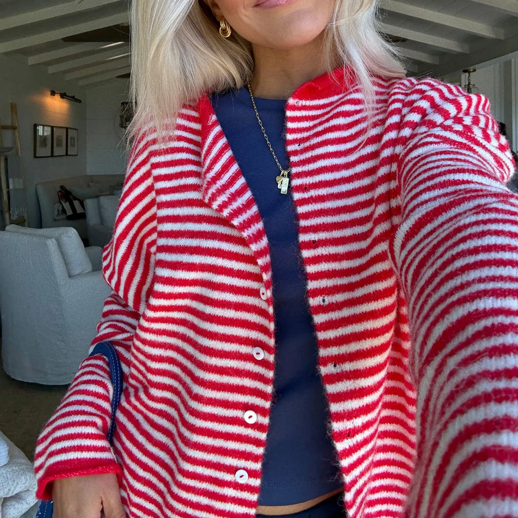 Nordave™ Freya Striped Knit Cardigan