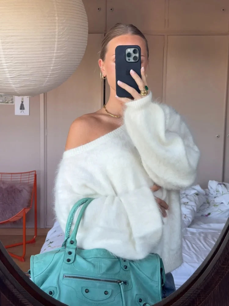 Nordave™ Lysa Off-Shoulder Knit Sweater