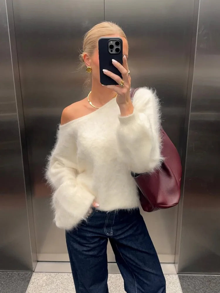 Nordave™ Lysa Off-Shoulder Knit Sweater