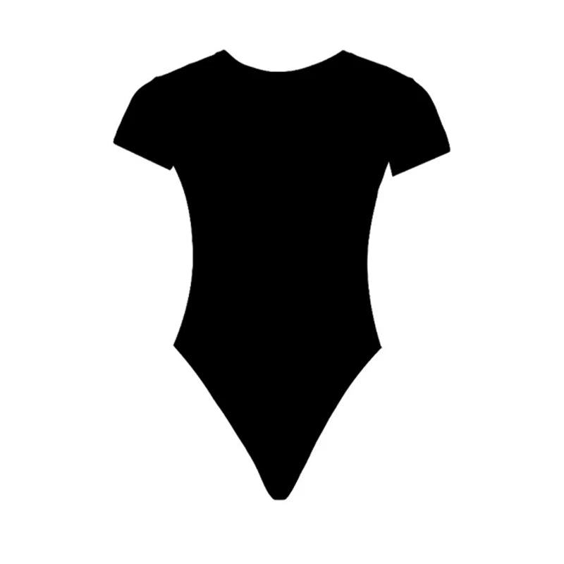Nordave™ Lina Short Sleeve Bodycon Bodysuit