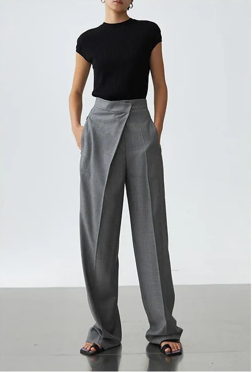 Nordave™ Elise Wool Wide-Leg Trousers