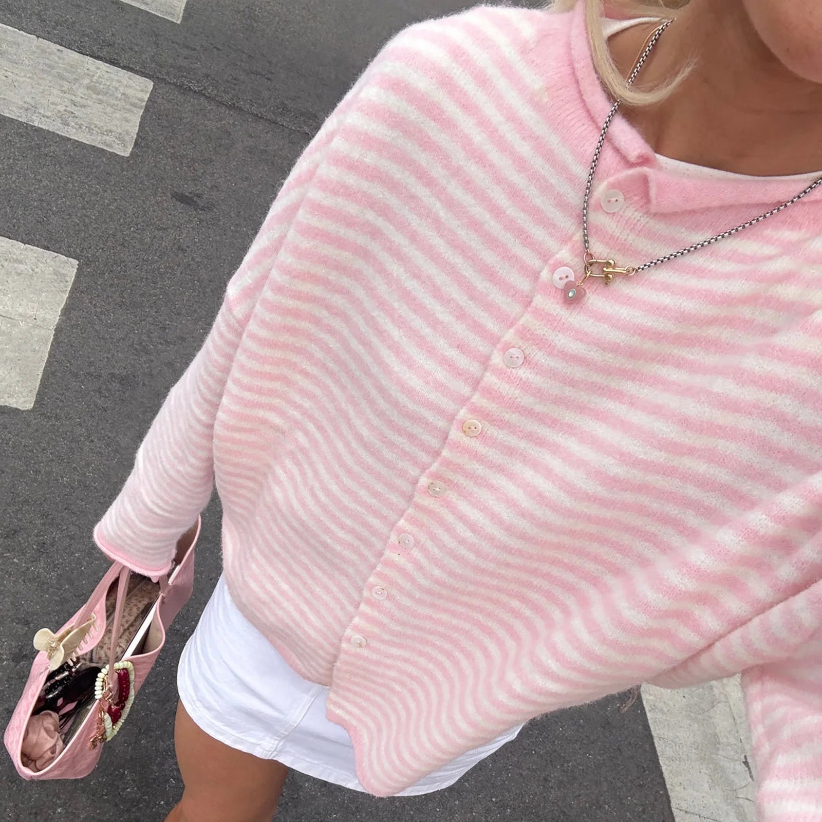 Nordave™ Freya Striped Knit Cardigan