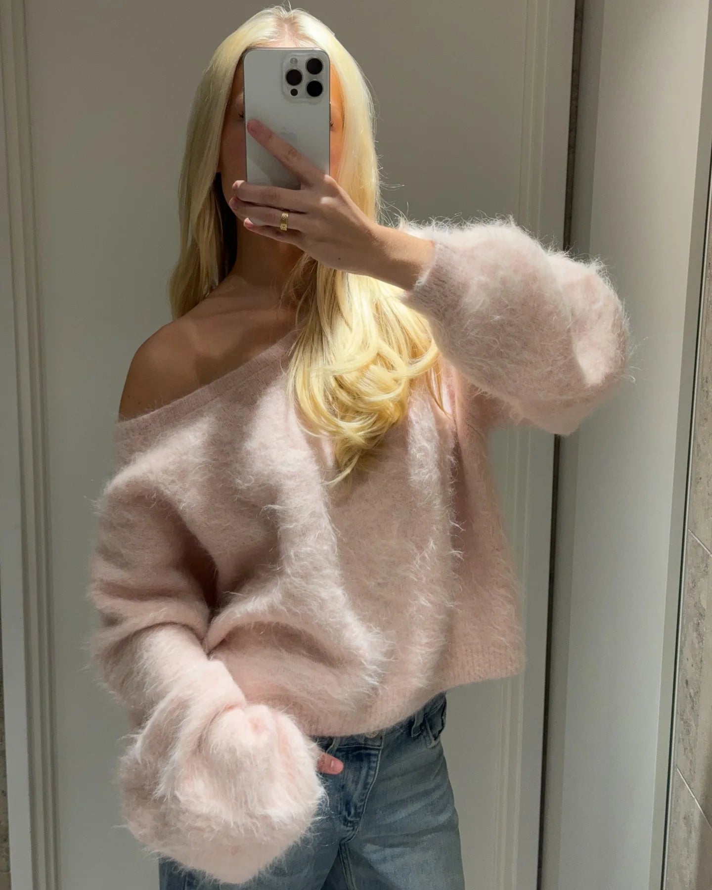 Nordave™ Lysa Off-Shoulder Knit Sweater