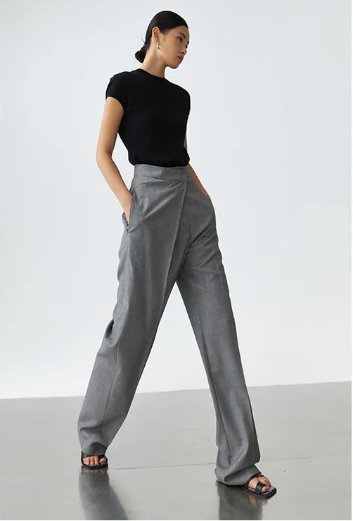 Nordave™ Elise Wool Wide-Leg Trousers