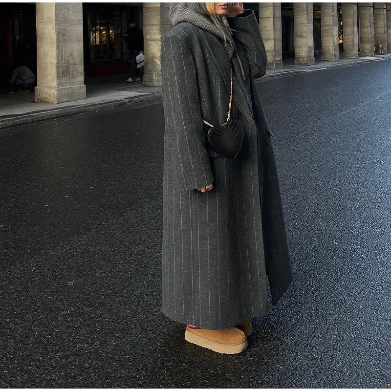 Nordave™ Strømstad Longline Striped Coat