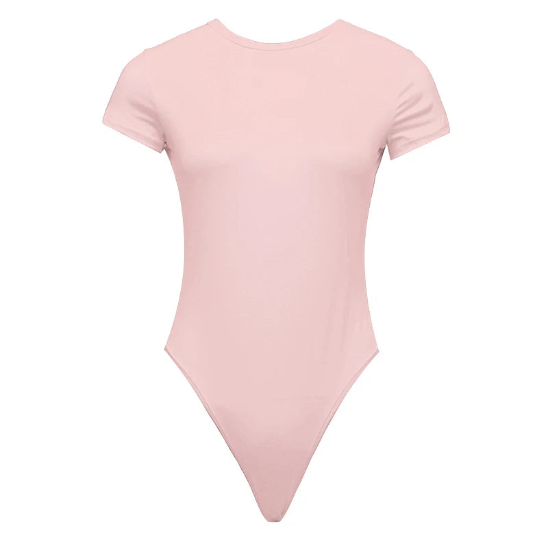 Nordave™ Lina Short Sleeve Bodycon Bodysuit