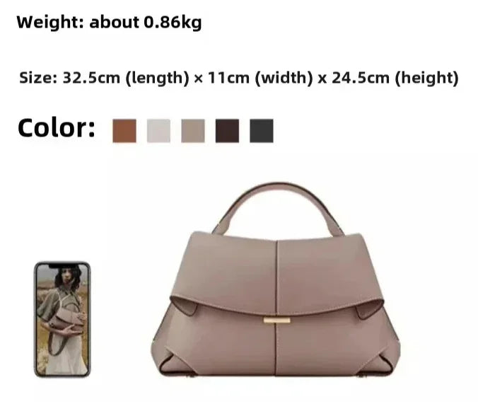 Nordave™ Ava Pleated Leather Tote