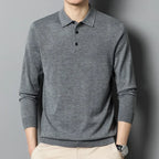 Nordave™ Wool-Blend Polo Sweater