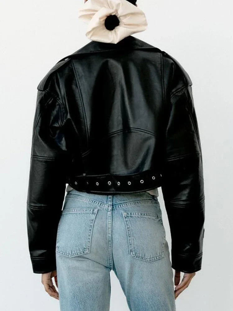 Nordave™ Vintage Moto Leather Jacket