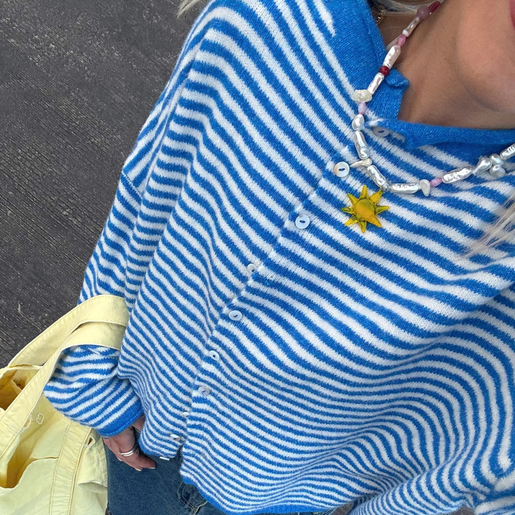 Nordave™ Freya Striped Knit Cardigan