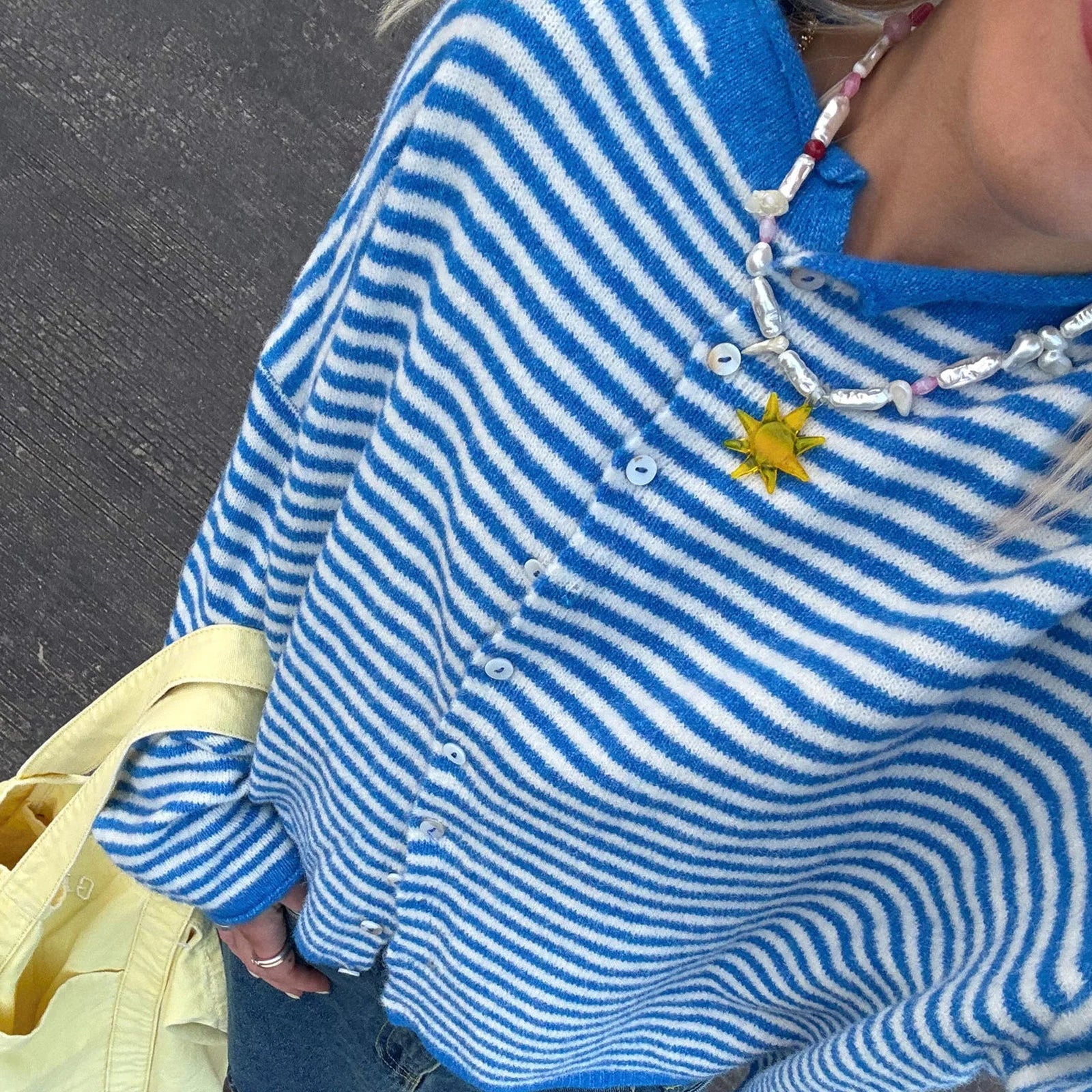 Nordave™ Freya Striped Knit Cardigan