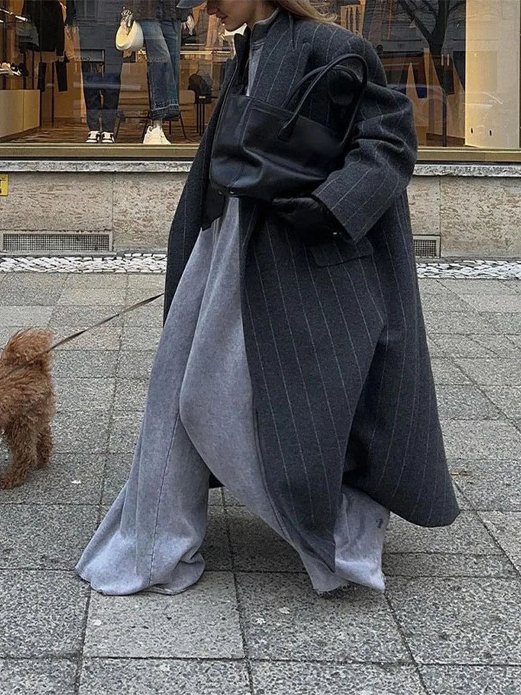 Nordave™ Strømstad Longline Striped Coat