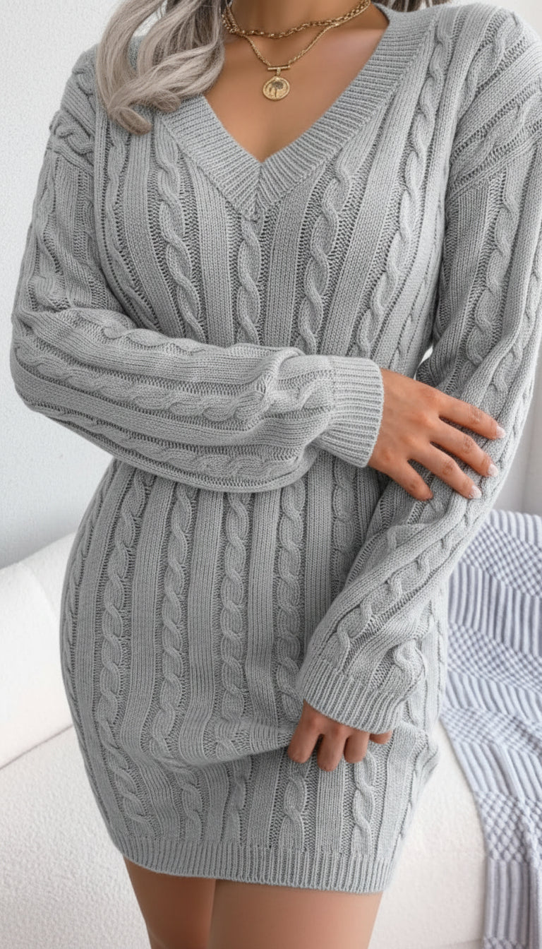 Nordave™ Knit Dress with Cut-Out Detail